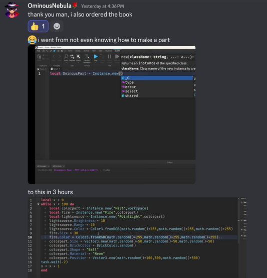 Roblox Scripting Help (1-on-1 with Kushal)