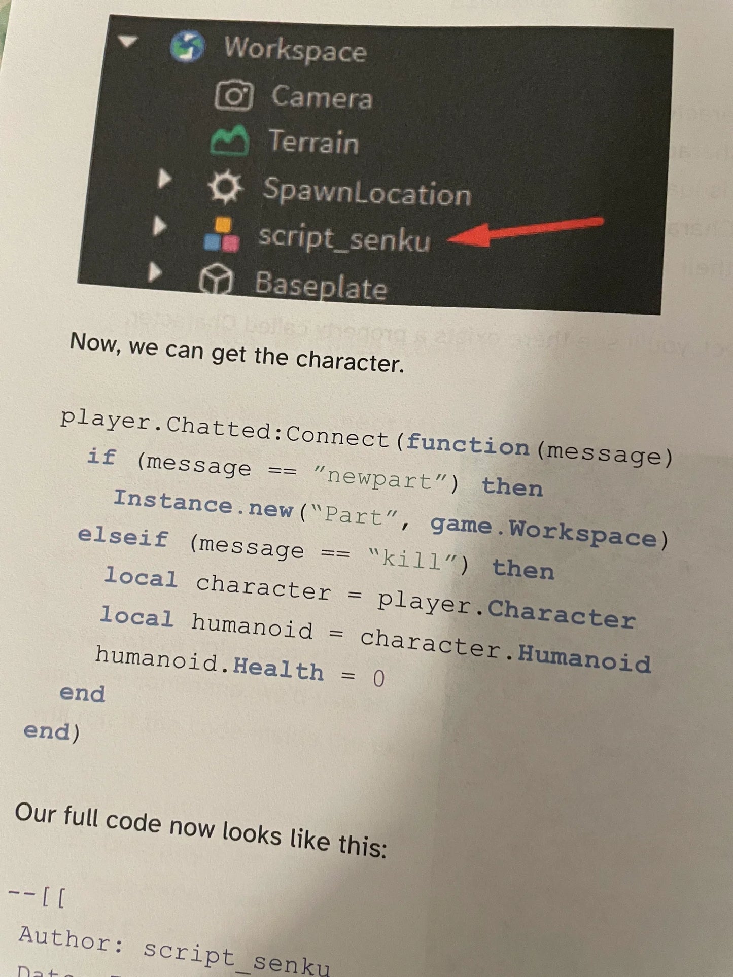 Beginner's Guide to Roblox Scripting Paperback Book (Vol. 1)