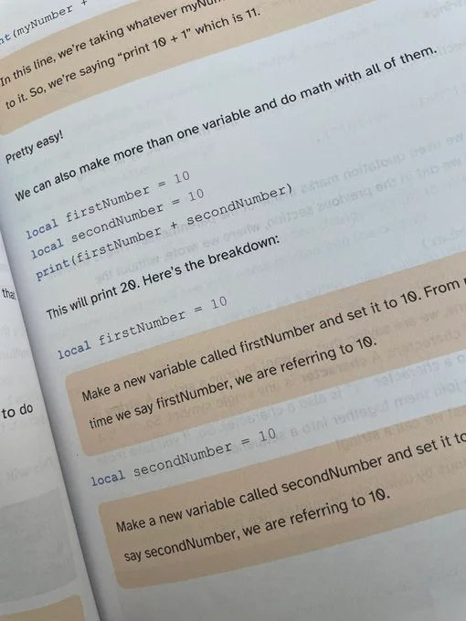 Beginner's Guide to Roblox Scripting Paperback Book (Vol. 1)